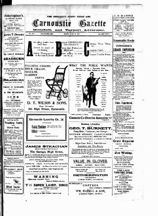 cover page of Broughty Ferry Guide and Advertiser published on June 13, 1919