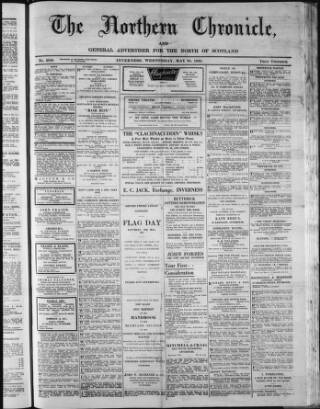 cover page of Northern Chronicle and General Advertiser for the North of Scotland published on May 22, 1935