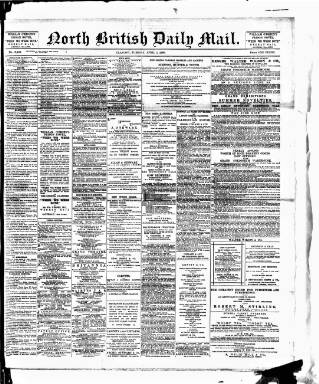 cover page of North British Daily Mail published on April 1, 1890