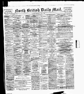cover page of North British Daily Mail published on April 1, 1891