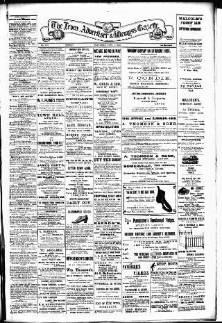 cover page of Leven Advertiser & Wemyss Gazette published on April 1, 1908