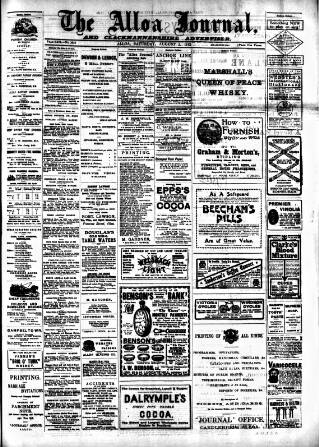 cover page of Alloa Journal published on August 2, 1913