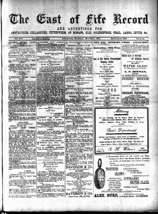 cover page of East of Fife Record published on May 22, 1913