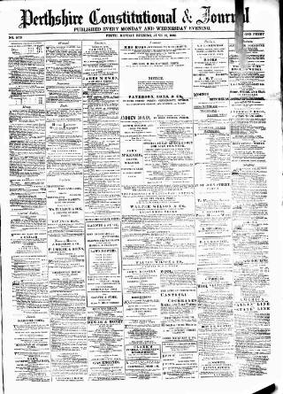 cover page of Perthshire Constitutional & Journal published on June 13, 1892