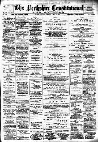 cover page of Perthshire Constitutional & Journal published on April 1, 1895