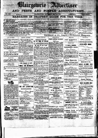 cover page of Blairgowrie Advertiser published on May 22, 1880