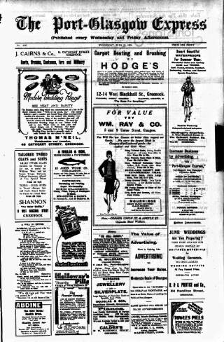 cover page of Port-Glasgow Express published on June 13, 1928