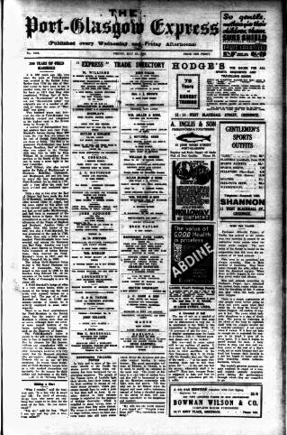 cover page of Port-Glasgow Express published on May 22, 1936