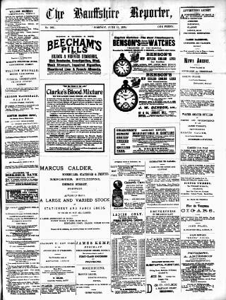 cover page of Banffshire Reporter published on June 13, 1900