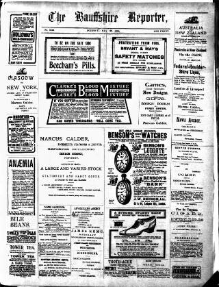 cover page of Banffshire Reporter published on May 22, 1912