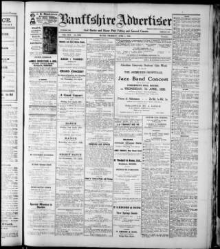 cover page of Banffshire Advertiser published on April 1, 1926