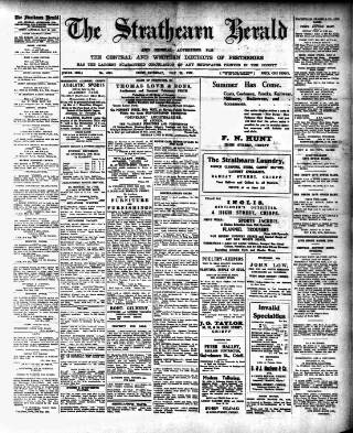 cover page of Strathearn Herald published on May 22, 1937