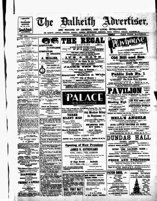 cover page of Dalkeith Advertiser published on May 22, 1941