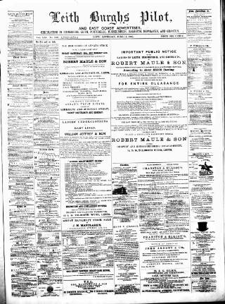 cover page of Leith Burghs Pilot published on June 13, 1885
