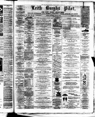 cover page of Leith Burghs Pilot published on May 22, 1886