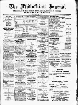 cover page of Mid-Lothian Journal published on August 2, 1901