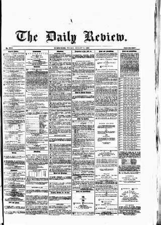 cover page of Daily Review (Edinburgh) published on August 2, 1867