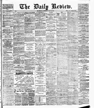 cover page of Daily Review (Edinburgh) published on May 22, 1884