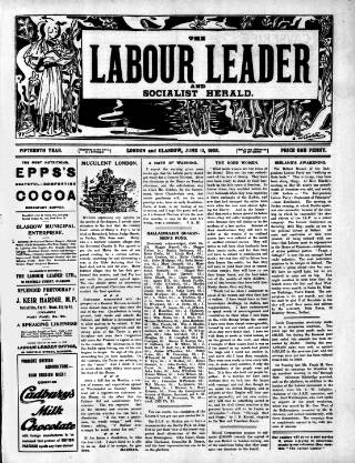 cover page of Labour Leader published on June 13, 1903