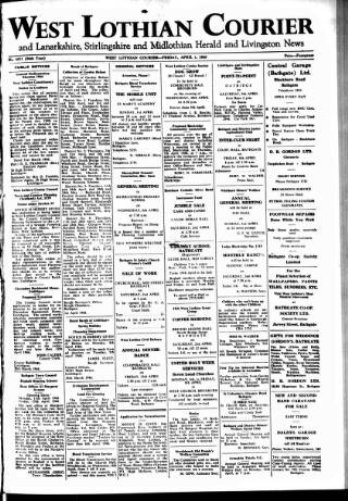 cover page of West Lothian Courier published on April 1, 1966