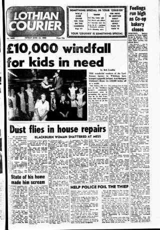 cover page of West Lothian Courier published on June 13, 1980