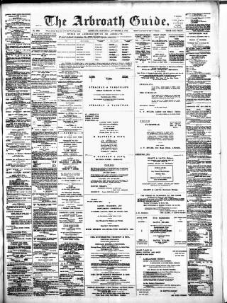 cover page of Arbroath Guide published on November 2, 1912