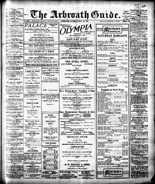 cover page of Arbroath Guide published on May 22, 1926