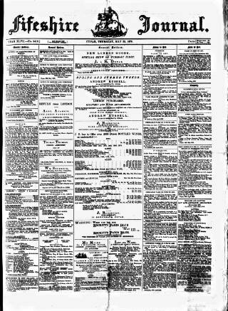 cover page of Fifeshire Journal published on May 22, 1879