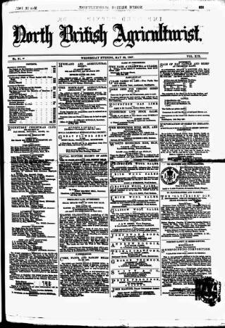 cover page of North British Agriculturist published on May 22, 1867
