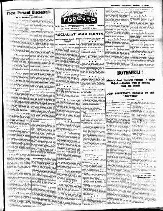 cover page of Forward (Glasgow) published on August 2, 1919