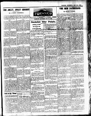 cover page of Forward (Glasgow) published on May 22, 1920
