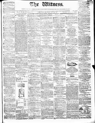 cover page of Witness (Edinburgh) published on May 22, 1841