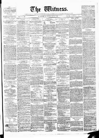 cover page of Witness (Edinburgh) published on May 22, 1844