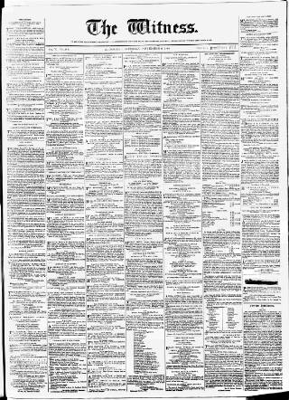 cover page of Witness (Edinburgh) published on November 2, 1844