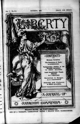 cover page of Liberty published on October 1, 1894