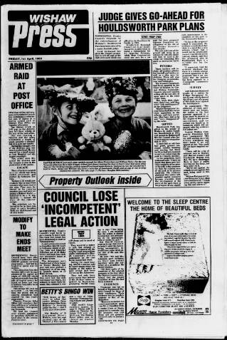 cover page of Wishaw Press published on April 1, 1988