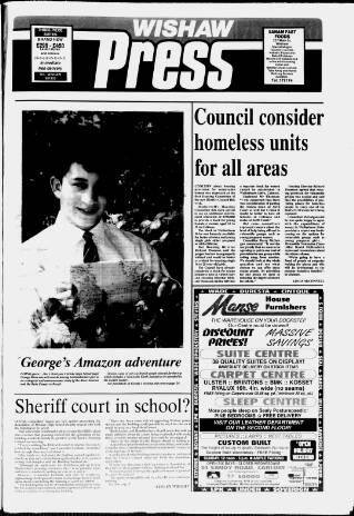 cover page of Wishaw Press published on May 22, 1992