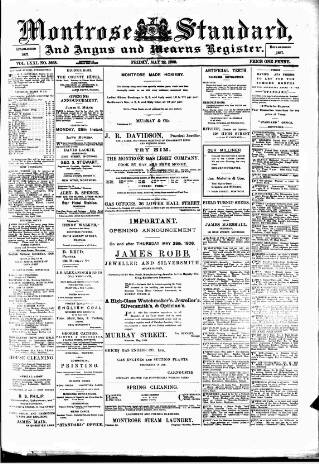 cover page of Montrose Standard published on May 22, 1908