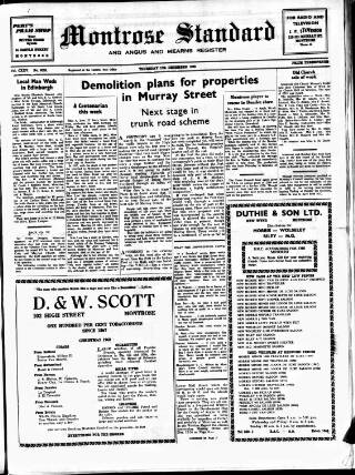 cover page of Montrose Standard published on December 13, 1962