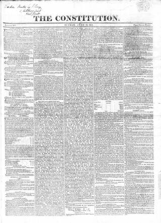 cover page of Constitution (London) published on June 13, 1819