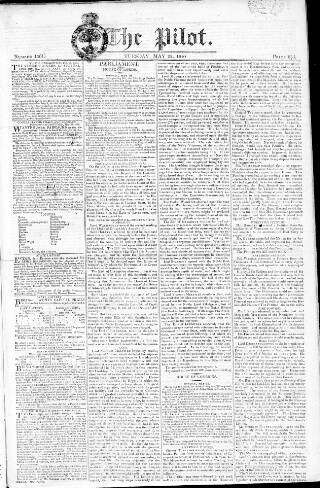 cover page of Pilot (London) published on May 22, 1810