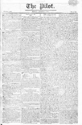cover page of Pilot (London) published on August 2, 1811