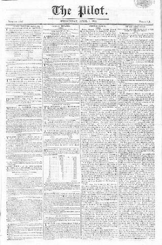 cover page of Pilot (London) published on April 1, 1812
