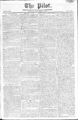 cover page of Pilot (London) published on November 2, 1812
