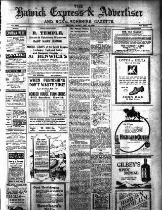cover page of Hawick Express published on May 22, 1925