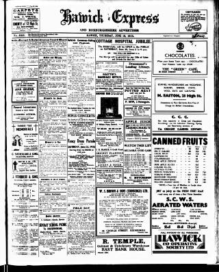 cover page of Hawick Express published on June 13, 1935