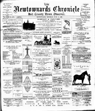 cover page of Newtownards Chronicle & Co. Down Observer published on June 13, 1896