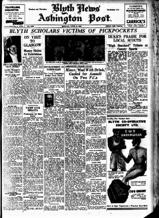 cover page of Blyth News published on June 13, 1938