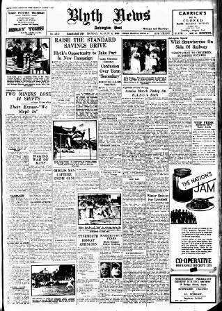 cover page of Blyth News published on August 2, 1943