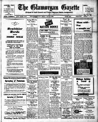cover page of Glamorgan Gazette published on May 22, 1942